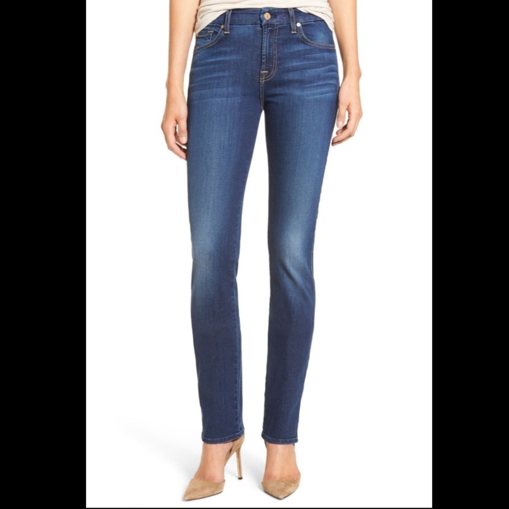 7faM straight jeans